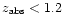 $z_{\rm abs}<1.2$