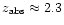 $z_{\rm abs}\approx 2.3$