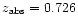 $z_{\rm abs}=0.726$