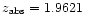 $z_{\rm abs}=1.9621$