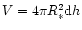 $V=4\pi R^2_* {\rm d}h$