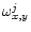 $\omega_{x,y}^j$