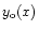 $y_{\rm o}(x)$