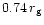 $0.74\,r_{\rm g}$