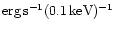 ${\rm erg\,s^{-1} (0.1\,keV)^{-1}}$