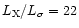 $L_{\rm X}/L_{\sigma }=22$