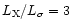 $L_{\rm X}/L_{\sigma }=3$