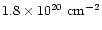 $1.8 \times10^{20}~\rm {cm^{-2}}$