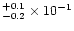 $^{+0.1}_{-0.2}\times10^{-1}$
