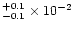 $^{+0.1}_{-0.1}\times10^{-2}$