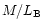 $M/L_{\rm {B}}$
