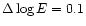 $ \Delta \log E = 0.1$