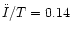 $\ddot{I}/T=0.14$