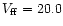 $V_{\rm ff}=20.0$