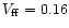 $V_{\rm ff}=0.16$