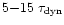 $5{-}15\;\tau_{\rm
dyn}$