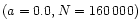 $(a=0.0,N=160\,000)$