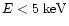 $E<5\mbox{ keV}$