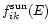 $f^{\rm sun}_{ik}(E)$
