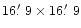 $16\hbox{$.\mkern-4mu^\prime$ }9\times16\hbox{$.\mkern-4mu^\prime$ }9$