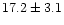 $17.2\pm3.1$