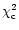 $\chi_{\rm c}^{2}$