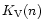 $K_{\rm V}(n)$