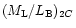 $(M_{\rm L}/L_{\rm B})_{2C}$