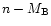 $n-M_{\rm B}$