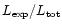 $L_{\rm exp}/L_{\rm tot}$