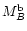 $M_B^{{\rm b}}$