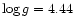 $\log g = 4.44$