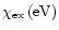 $\chi_{\rm ex}\,({\rm eV})$