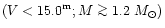 $(V < 15.0^{\rm m}; M \mathrel{\mathchoice {\vcenter{\offinterlineskip\halign{\h...
...neskip\halign{\hfil$\scriptscriptstyle ...