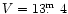 $V = 13\hbox{$.\!\!^{\rm m}$ }4$