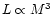 $L \propto M^{3}$