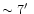 $\sim 7\hbox{$^\prime$ }$