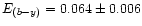 $E_{(b-y)} = 0.064 \pm 0.006$