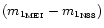 $(m_{1_{\rm MEI}} - m_{1_{\rm N88}})$