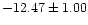 $-12.47 \pm 1.00$