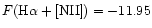 $F({\rm H}\alpha+[{\rm NII}])=-11.95$