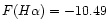$F(H\alpha)=-10.49$