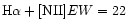 ${\rm H}\alpha+[{\rm NII}]EW=22$
