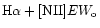 ${\rm H}\alpha+[{\rm NII}]EW_{\rm o}$