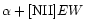 $\alpha+[{\rm NII}]EW$