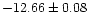$-12.66\pm0.08$