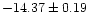 $-14.37\pm0.19$