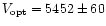 $V_{\rm opt}=5452 \pm 60$