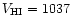 $V_{\rm HI}=1037$
