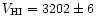 $V_{\rm HI}=3202 \pm 6$